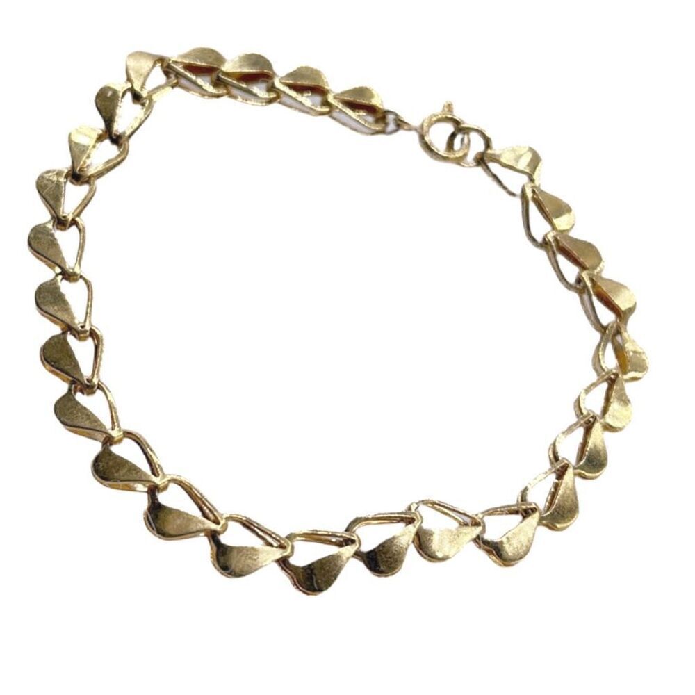 Vintage 3-D unique link 8” bracelet.